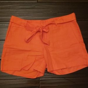 Banana Republic linen shorts w/ bow detail